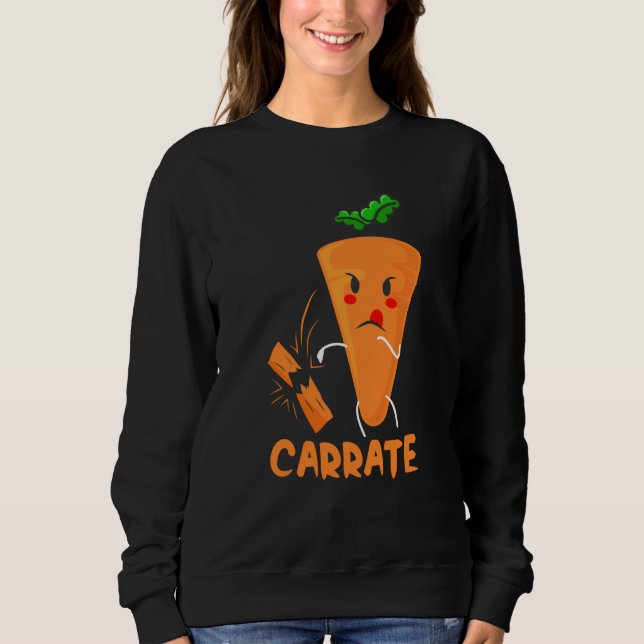 Sudadera Carrate Carrot Karate Costume Vegans Costume (Anverso)