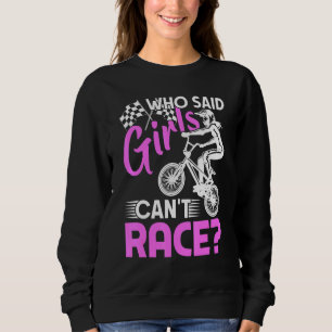Sudadera Carreras Bmx En Bicicleta Sucia Para Chicas