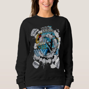 Sudadera Carreras de Arrastre Mecánica Motor de Coche Drags