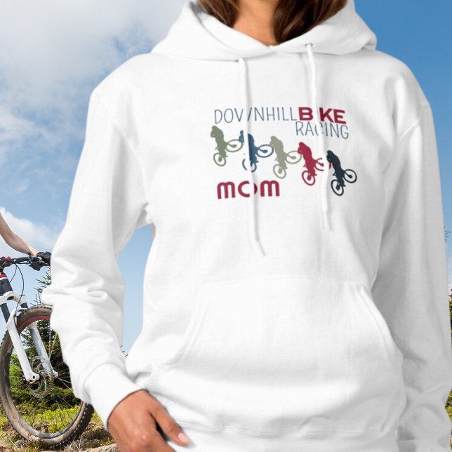 Sudadera Carreras de bicicleta cuesta abajo, mamá (Subido por el creador)