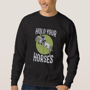 Sudadera Carreras de carreras ecuestres de caballos