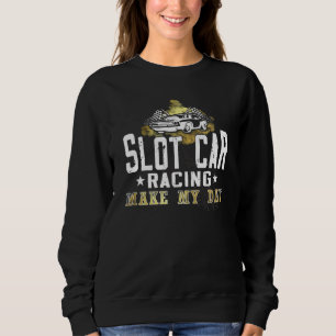 Sudadera Carreras de coches de ranura hacen mi día mini coc