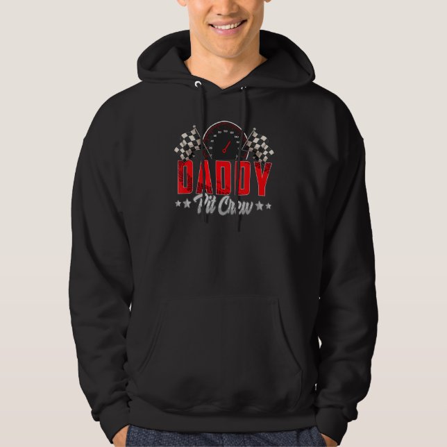 Sudadera Carreras de fiesta de cumpleaños de Race Car Daddy (Anverso)