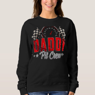 Sudadera Carreras de fiesta de cumpleaños de Race Car Daddy