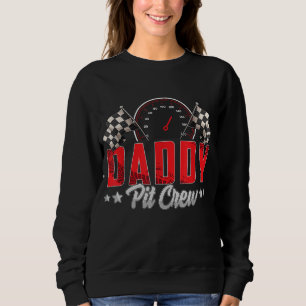 Sudadera Carreras de fiesta de cumpleaños de Race Car Daddy