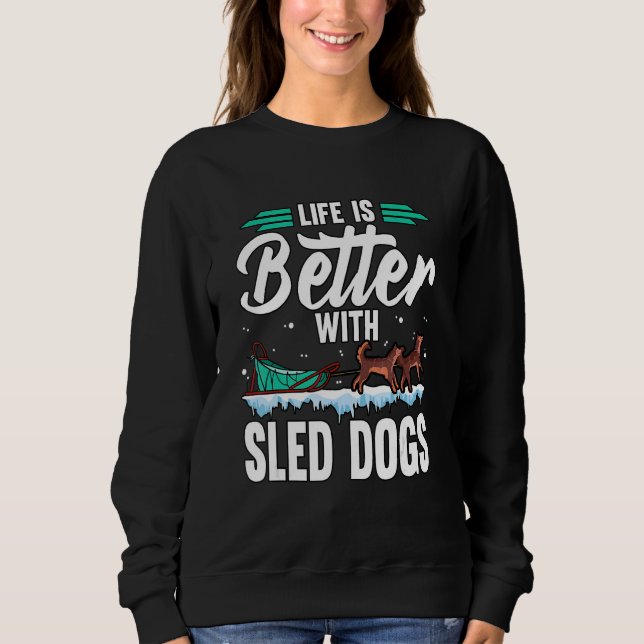 Sudadera Carreras de Perros de Trineo 6 (Anverso)