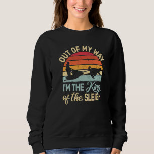 Sudadera carreras de perros de trineo retro perros de trine