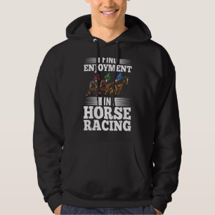 Sudadera Carreras de pista de carreras de caballos con equi
