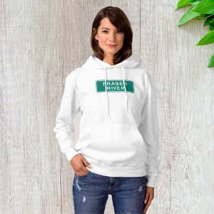 Sudadera Carretera del río Fraser Rótulo Hoodie