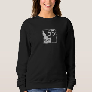 Sudadera Carretera Idaho 55 Rótulo Boise Cascade Mcca