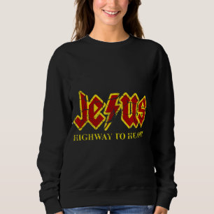 Sudadera Carretera Jesús Al Cielo Gracioso Cristiano