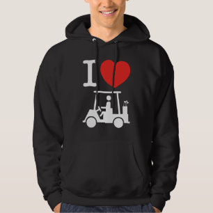 Sudadera Carro de golf I Heart (Love)
