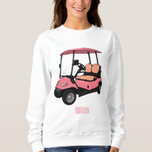 Sudadera Carro de golf / ilustracion personalizado de coche