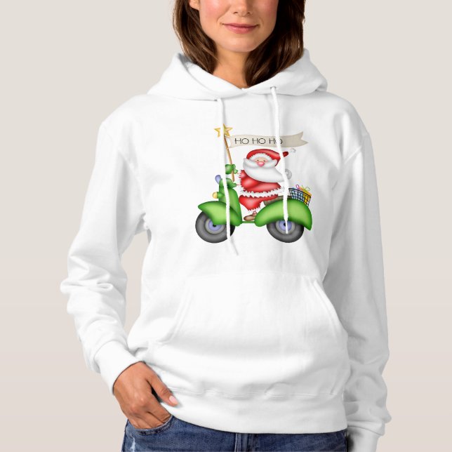 Sudadera Carro de golf Santa (Anverso)