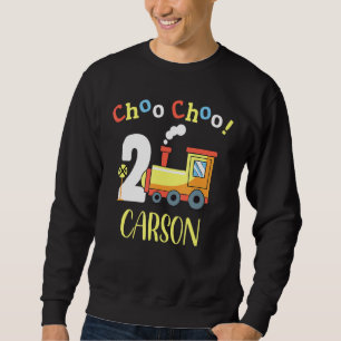 Sudadera Carson Choo Choo Dos Tren Segundo Cumpleaños Turno