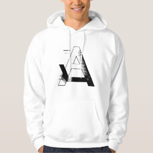 Sudadera Carta A: ¡Negrita, elegante y todo sobre ti!