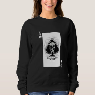 Sudadera Carta de juego As de Espadas con Halloween de Esqu