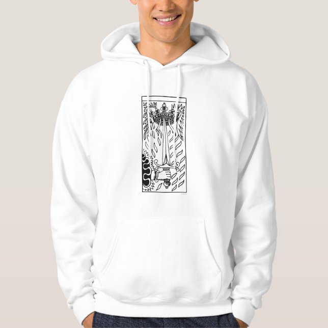 Sudadera Carta de tarot: As de espadas (Anverso)