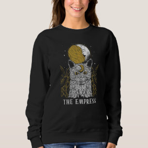 Sudadera Carta de Tarot de la Luna del Gato Emperatriz Paga