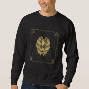 Sudadera Carta de Tarot Estético de Reloj de Arena Mágico 1