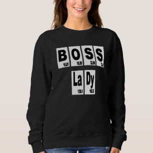 Sudadera Carta gráfica periódica de química de Boss Lady