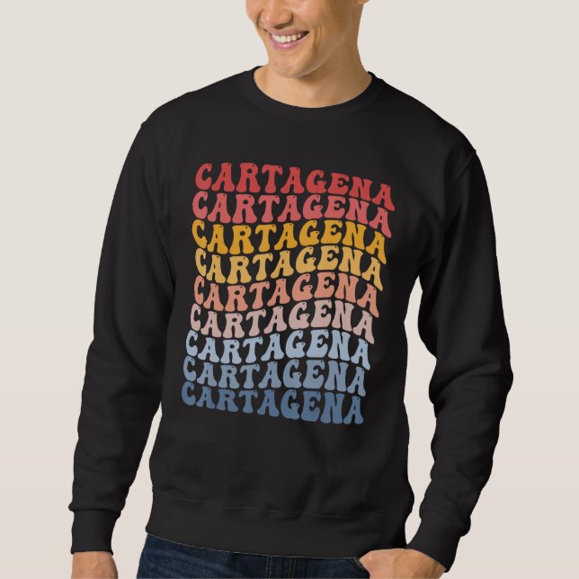 Sudadera Cartagena City Groovy Retro (Anverso)