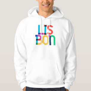 Sudadera Cartas de arte pop de Lisboa Portugal