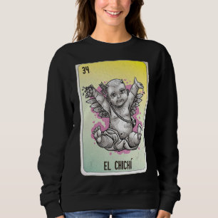 Sudadera Cartas de bingo de la jerga mexicana El Chichí