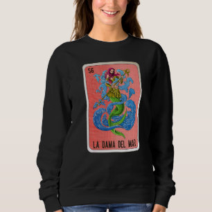 Sudadera Cartas de Bingo de la jerga mexicana La Dama Del M