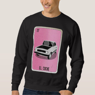 Sudadera Cartas de Bingo de Lottery Mexicano El Coche