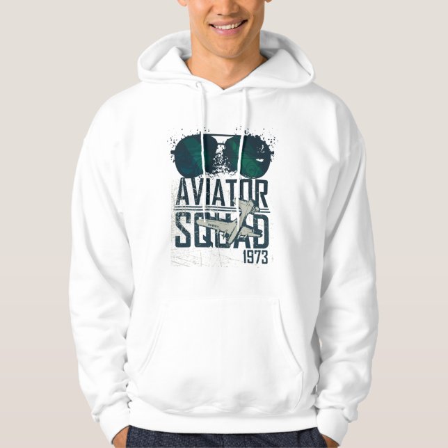 Sudadera Cartel de Aviator Squad 1973, Bolso de camiseta (Anverso)