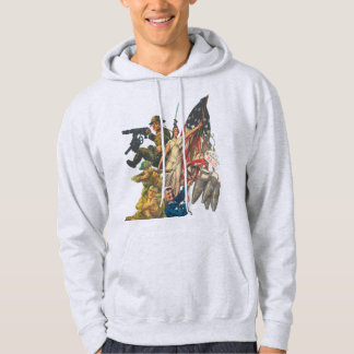 Sudadera Cartel de propaganda estadounidense de la Primera