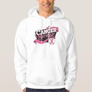 Sudadera Cartel de sobreviviente de cáncer de mama
