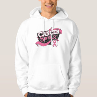Sudadera Cartel de sobreviviente de cáncer de mama