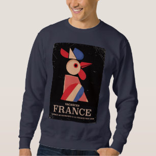 Sudadera Cartel de vacaciones antiguo de Francia