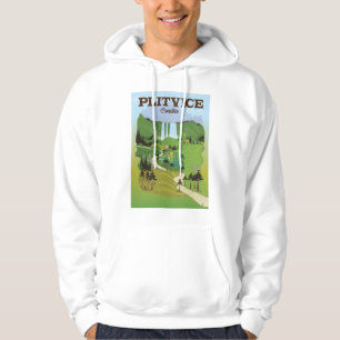 Sudadera Cartel de viaje a Plitvice Croacia