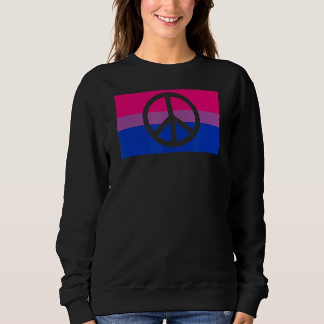 Sudadera Cartel pacifista de protesta contra el bisexual ga (Anverso)