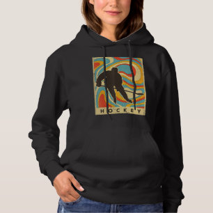 Sudadera Cartel Retro Deporte Hockey Sobre Hielo Antiguo