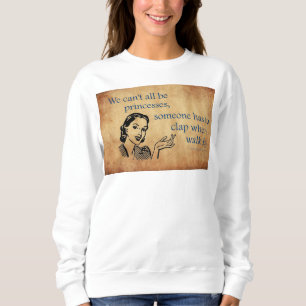 Sudadera Cartel vintage retro de las princesas de SlipperyJ