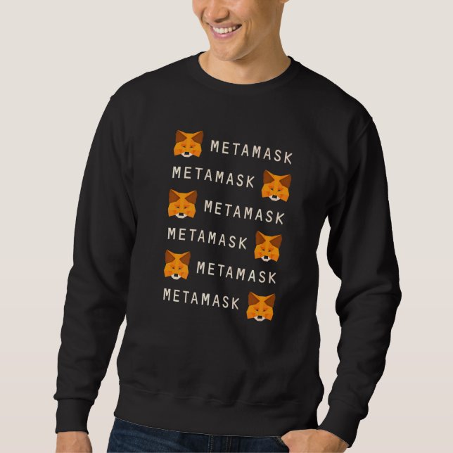 Sudadera Cartera Cripto Defi de Metamask Fox para Ethereum  (Anverso)