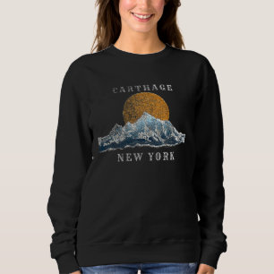 Sudadera Carthage New York Mountain Sunset Scene