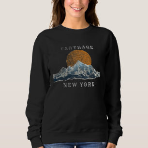 Sudadera Carthage New York Mountain Sunset Scene