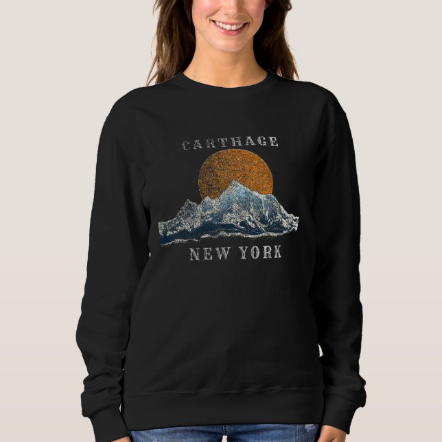 Sudadera Carthage New York Mountain Sunset Scene (Anverso)