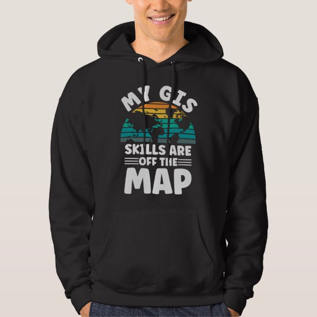 Sudadera Cartography Topography Mapping Geographer (Anverso)