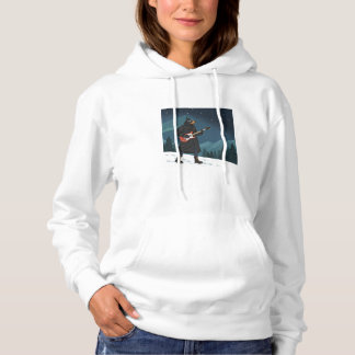 Sudadera Cartoon Rocker Dog Under the Stars