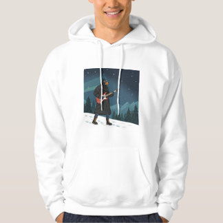 Sudadera Cartoon Rocker Dog Under the Stars