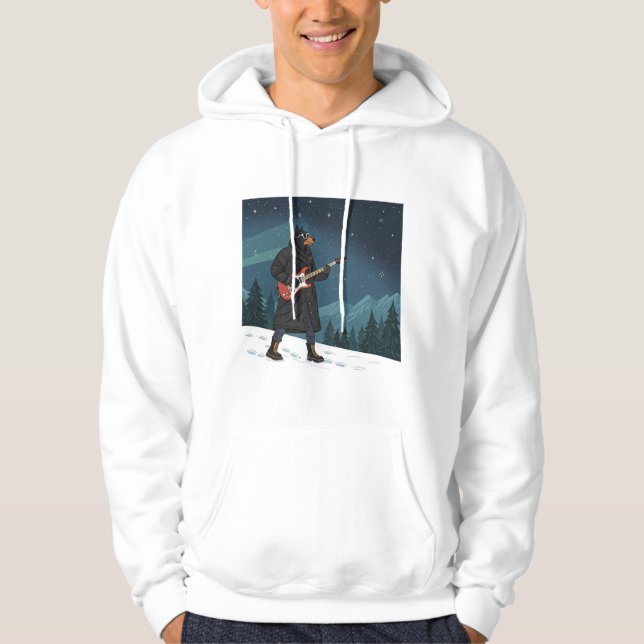 Sudadera Cartoon Rocker Dog Under the Stars (Anverso)