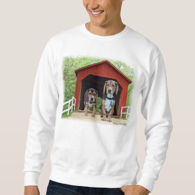 Sudadera Casa de perro joven del puente cubierto de la cala (Anverso)