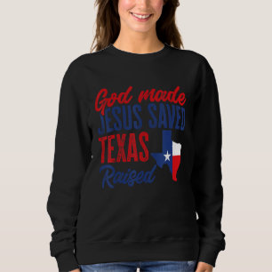 Sudadera Casa del Orgullo de Texas que Dios hizo crecer a J