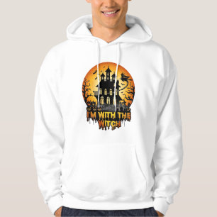 Sudadera Casa embrujada de brujas calabazas de luna llena